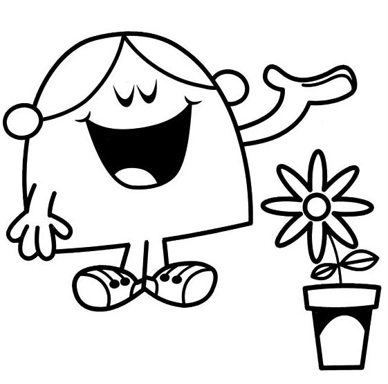 coloriage madame bavarde